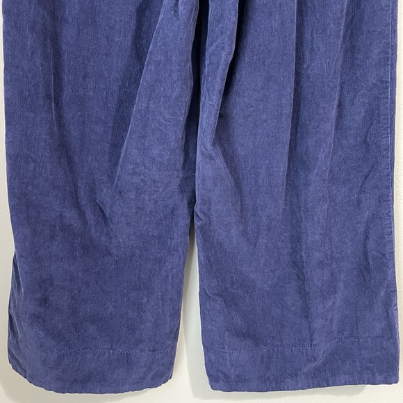 Pact Women's XL Modern Corduroy Wide Leg Pants Ink Blue Organic Cotton High Rise - Picture 8 of 11